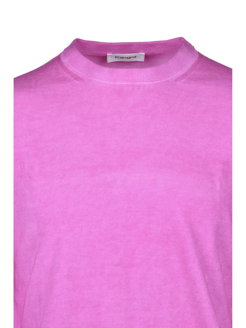 Kangra Fuchsia Crewneck Cotton Sweater