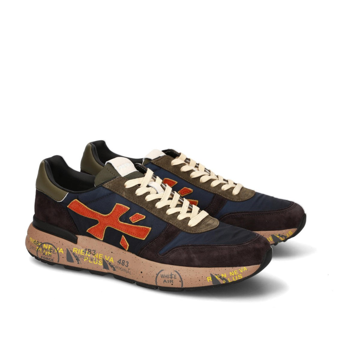 Premiata Mick Sneakers In Brown Suede