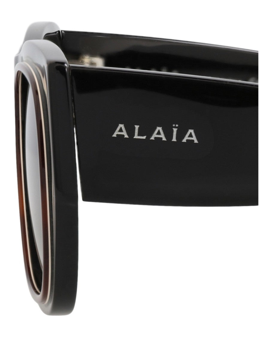 Alaïa Square-Frame Acetate Sunglasses With Saddle Nose Bridge