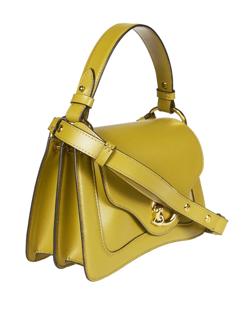 Coccinelle C-Me Calf Metallic Logo Handbag
