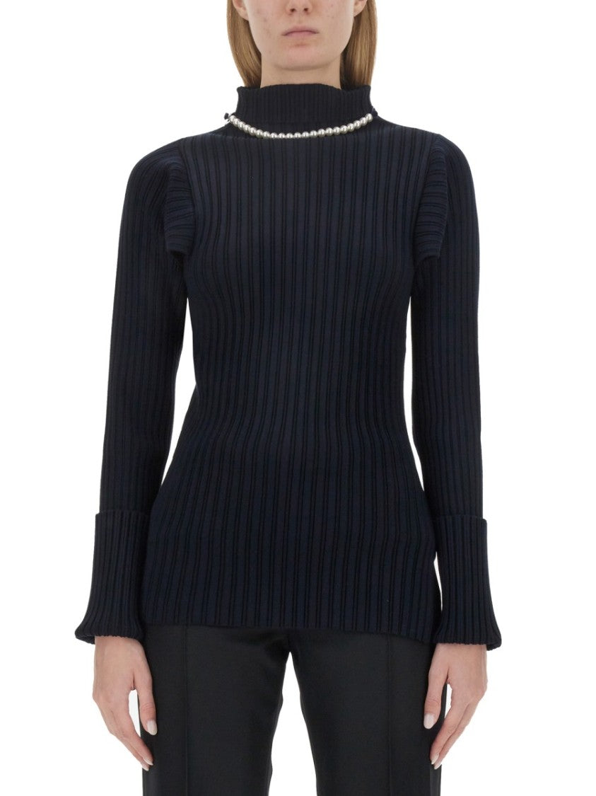 Philosophy Di Lorenzo Serafini Ribbed Stretch Knit Top