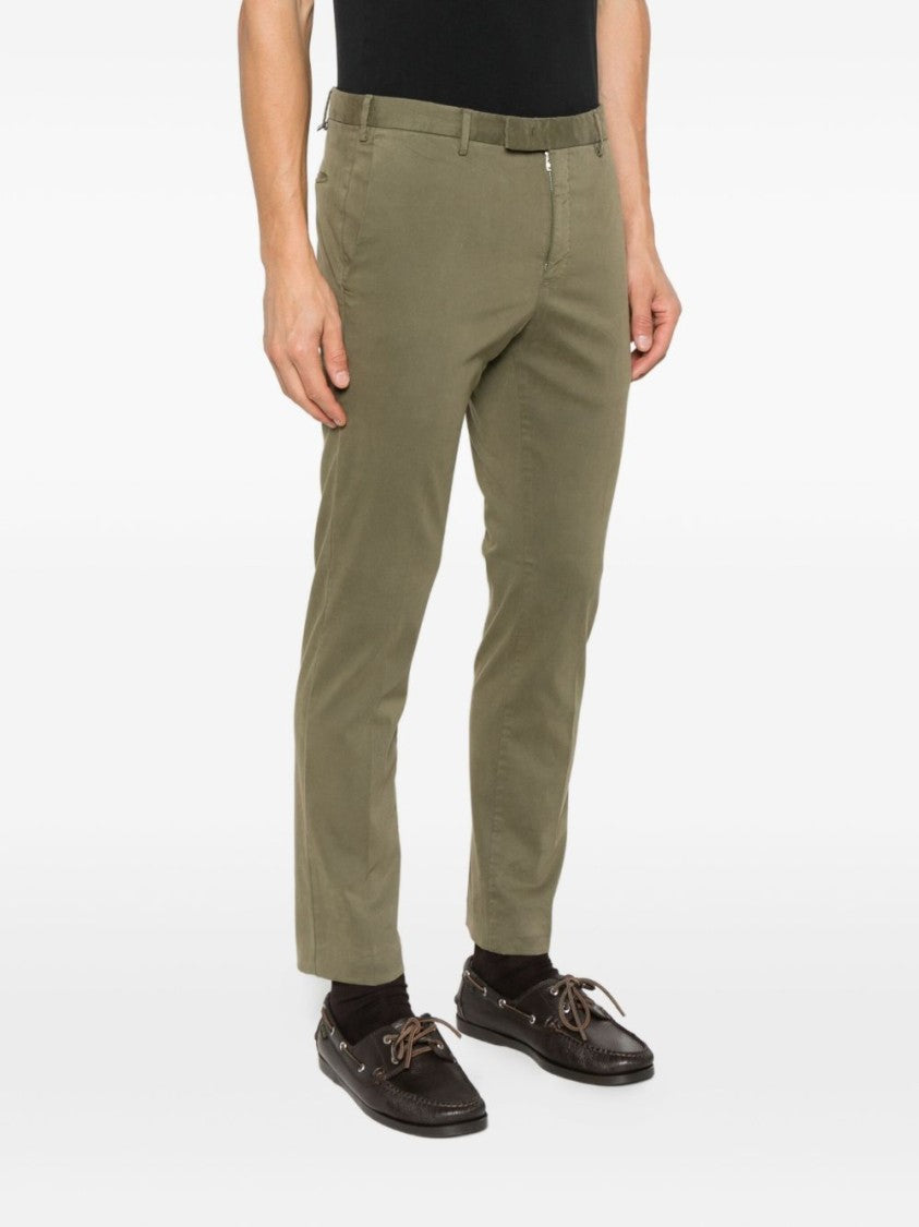 Pt Torino Tailored Olive Green Trousers