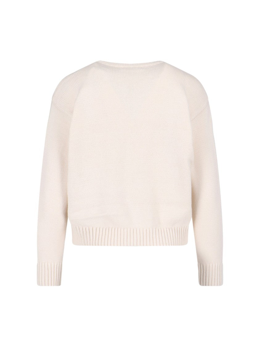 Polo Ralph Lauren Logo Sweater – Cream