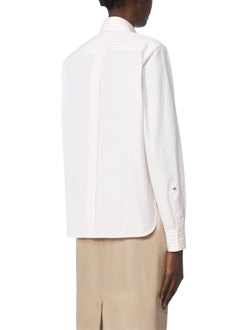Max Mara Subtle Striped Shirt With Classic Collar