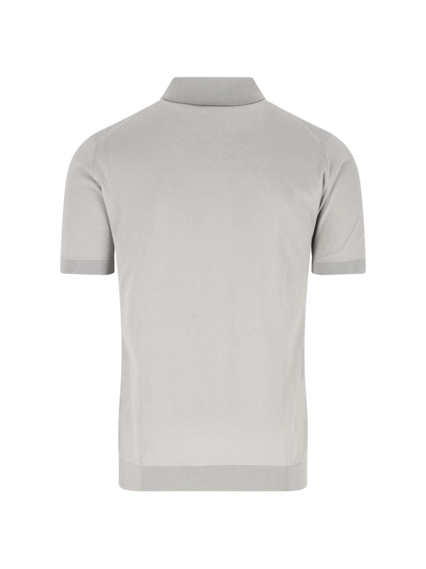 John Smedley Refined Sea Island Cotton Polo With Classic Collar
