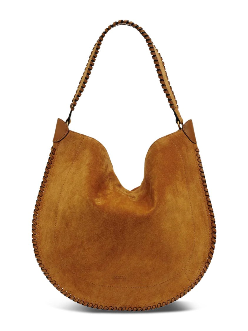 Isabel Marant Oskan Hobo Soft-Gz Whipstitched Suede Hobo Bag