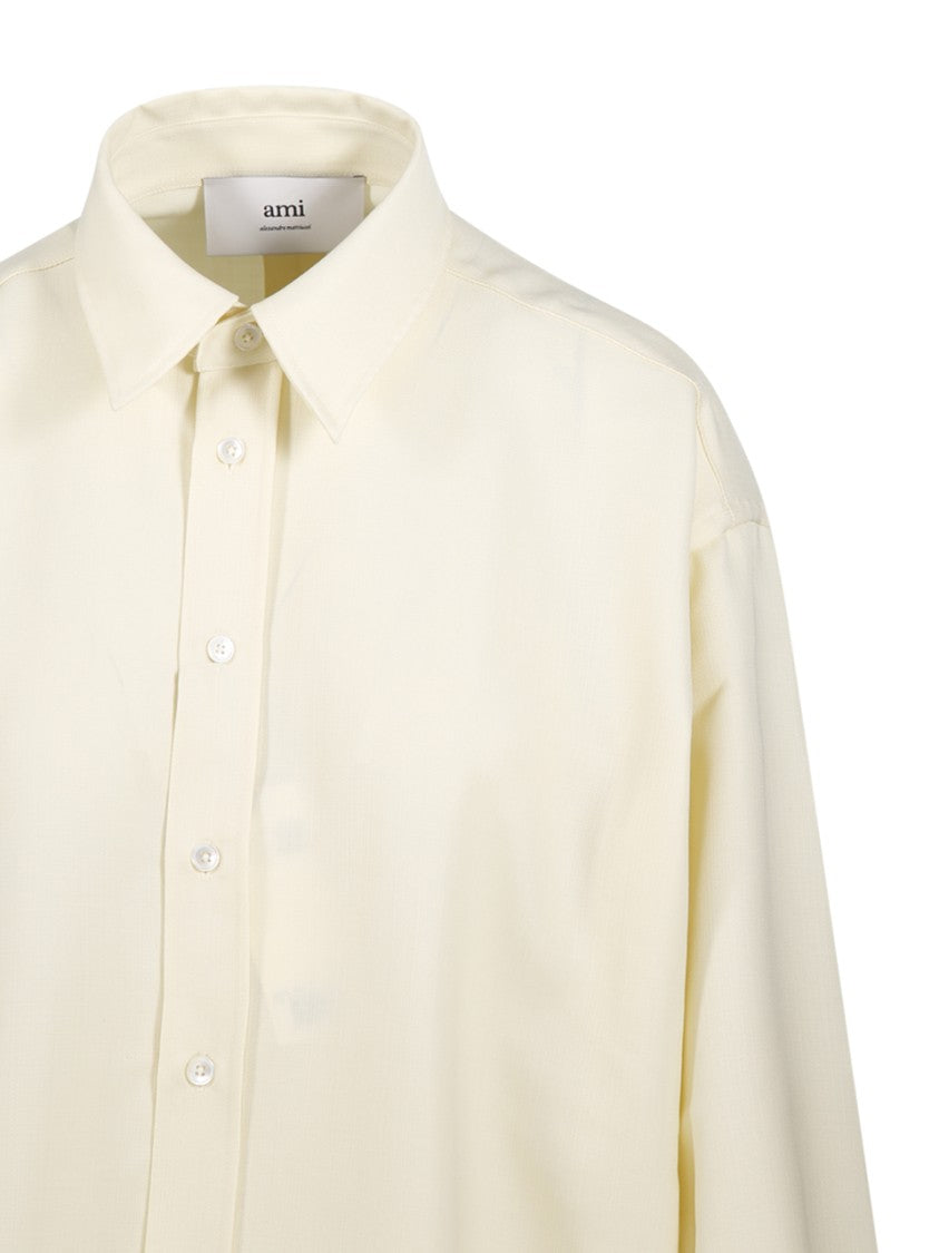 Ami Back Slit Oversized Shirt