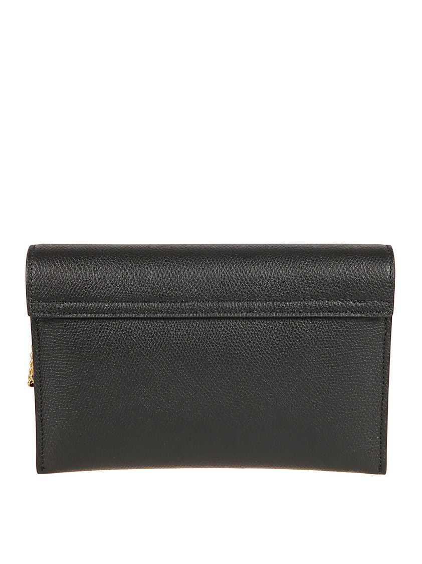 Valentino Garavani Grained Leather Signature V-Logo Card Case