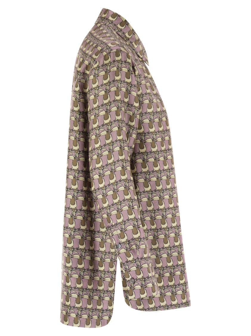 Max Mara Times - Reversible Printed Silk Shirt