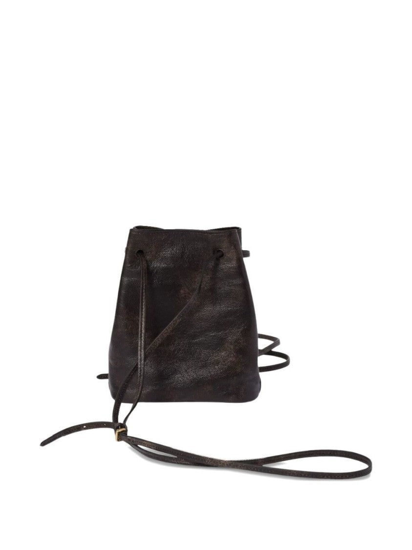Miu Miu Textured Lambskin Leather Bucket Wallet