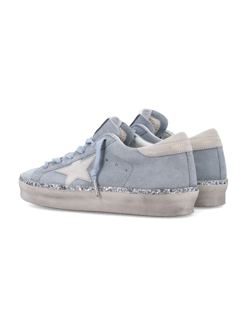 Golden Goose Hi Star Muted Blue Suede Low-Top Sneakers