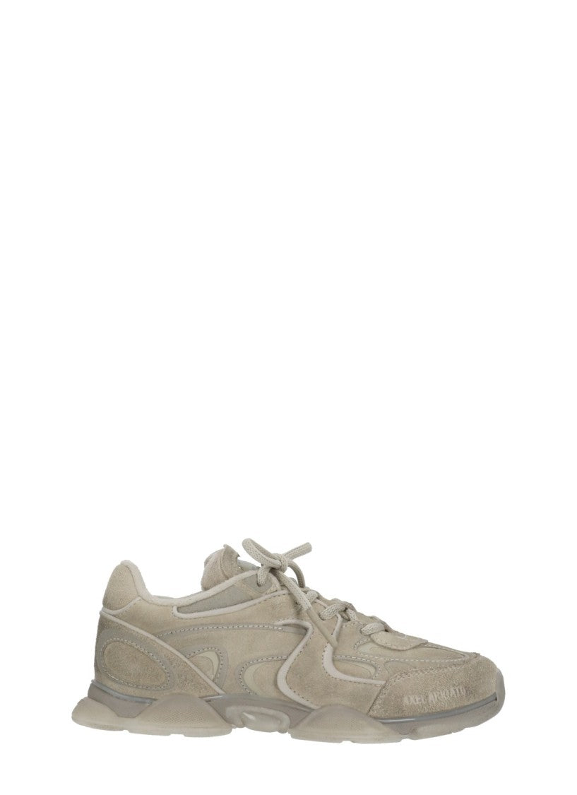 Axel Arigato Beige Suede Sneakers With Logo Accents And Rubber Sole