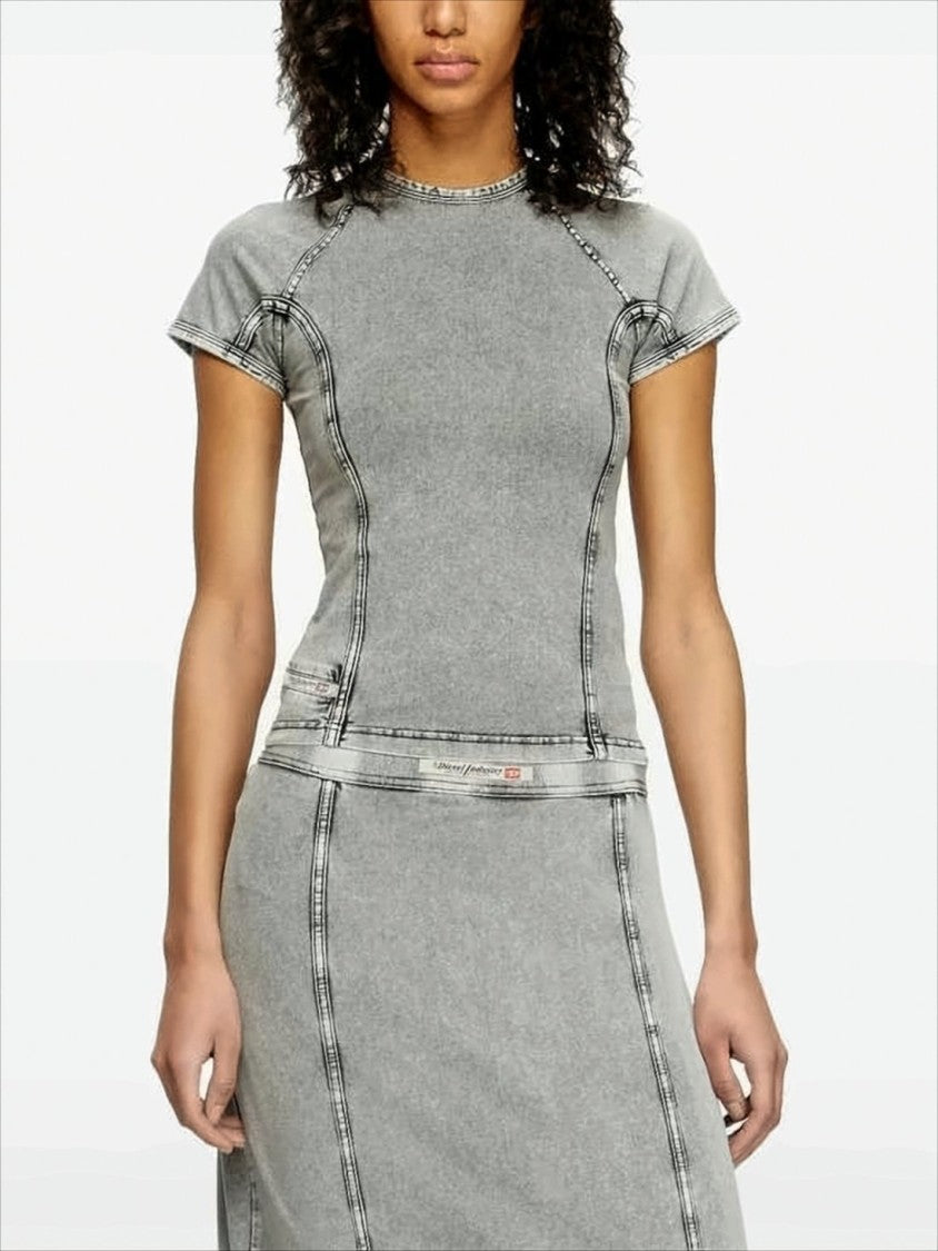 Diesel Fitted Short-Sleeve Top