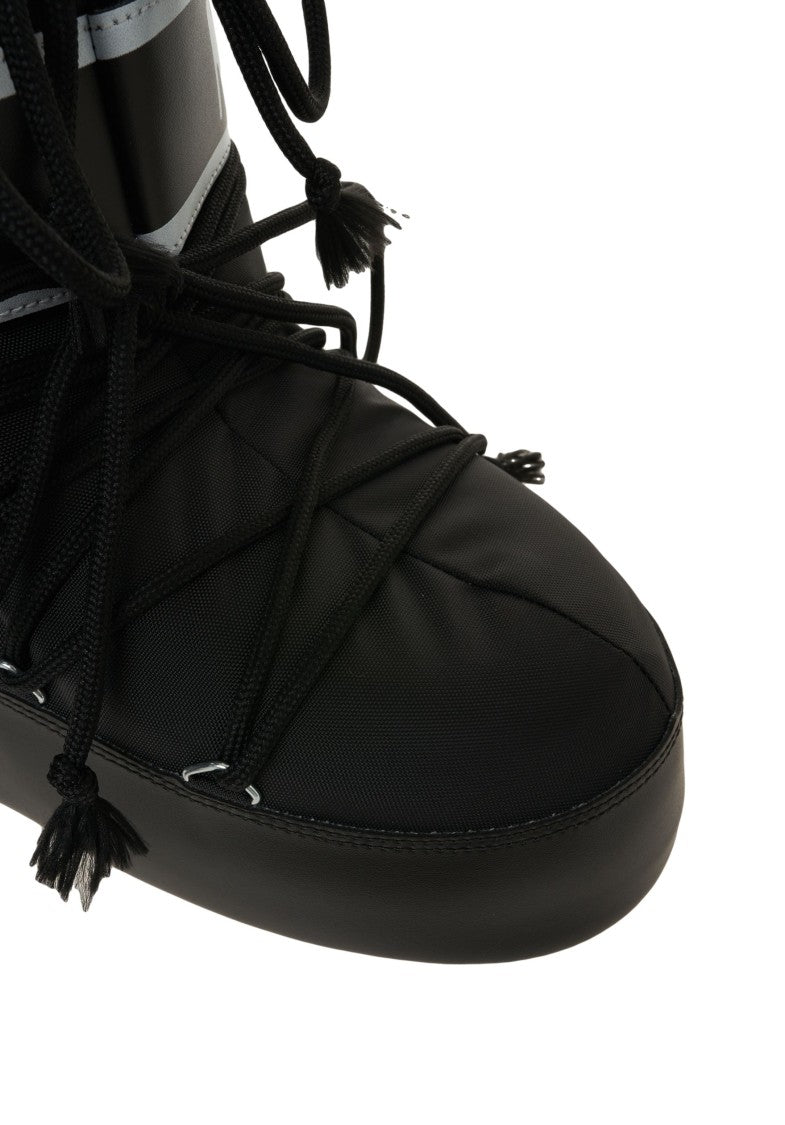 Moon Boot Padded Shaft Ankle Boots With Rugged Sole