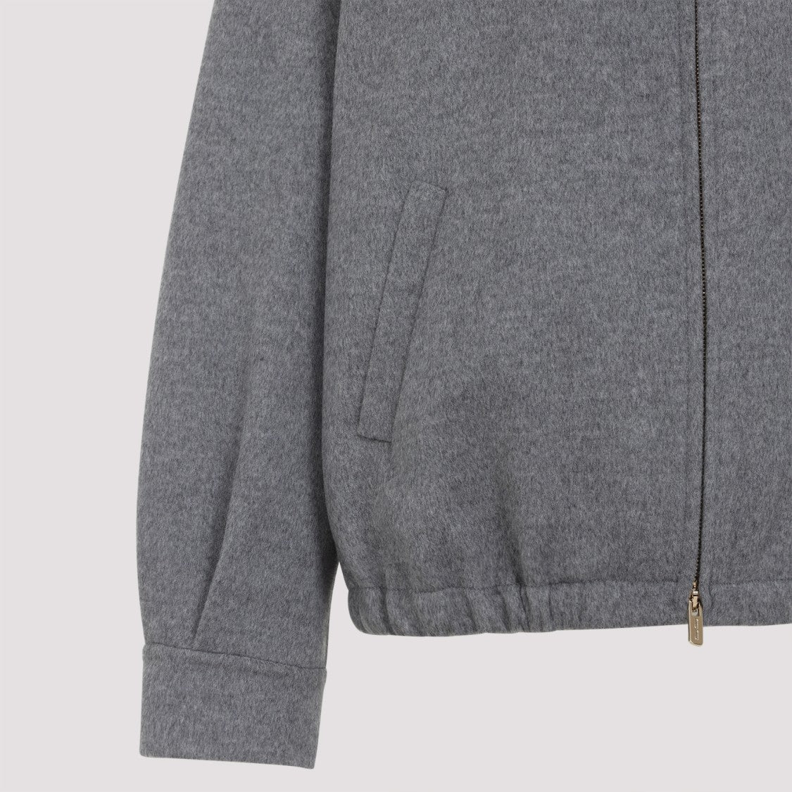 Miu Miu Grey Virgin Wool Blouson