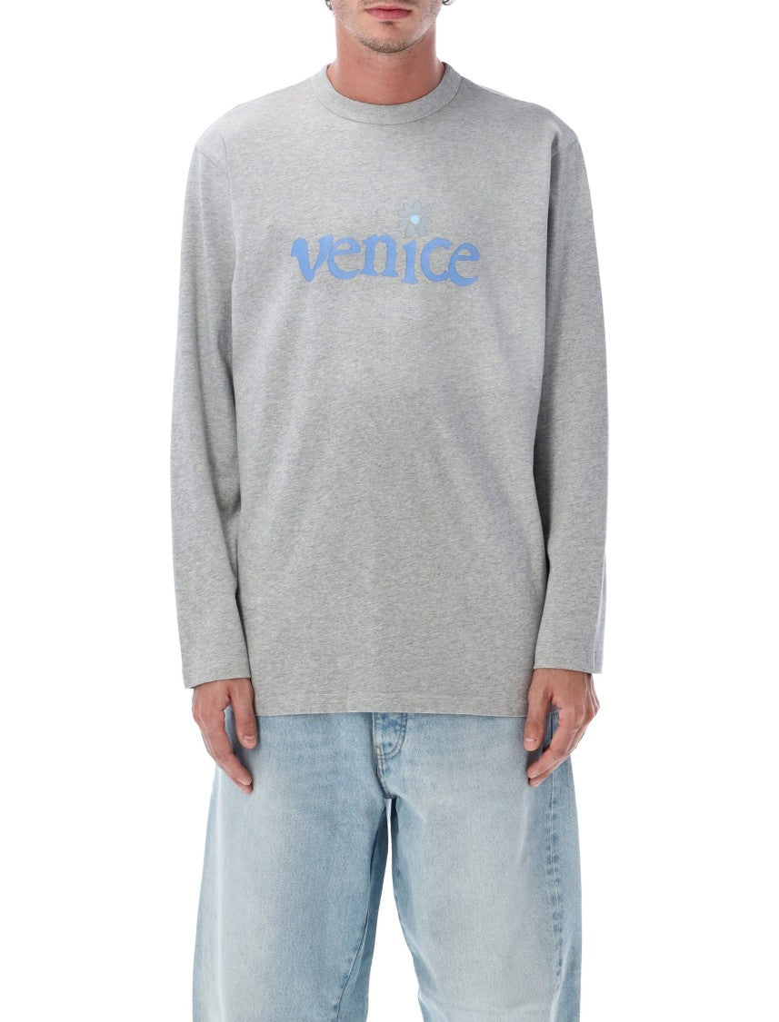 Erl Venice Long Sleeve T-Shirt In Grey