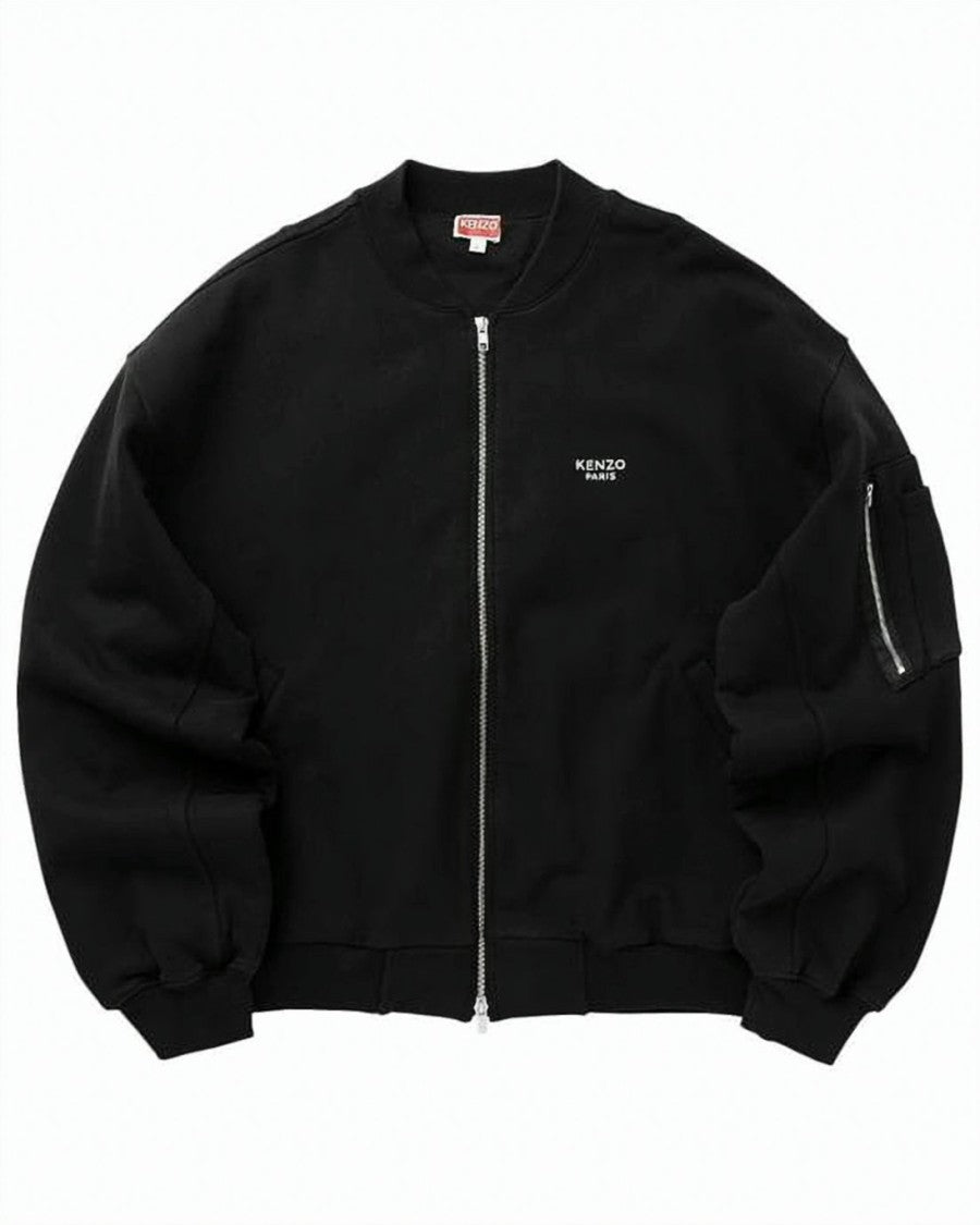 Kenzo Oversized Black Zip-Up Hoodie