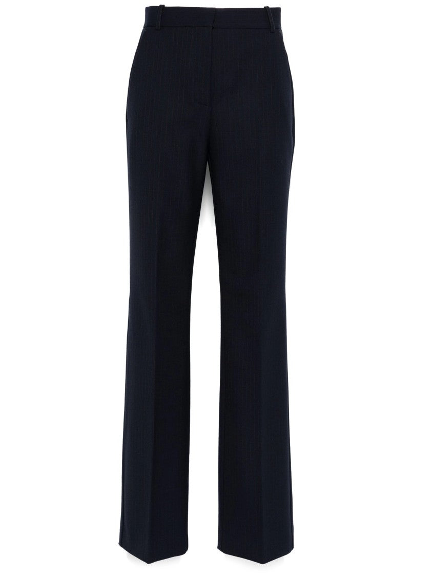 Pinko Tailored Blue Trousers With Straight Leg Design