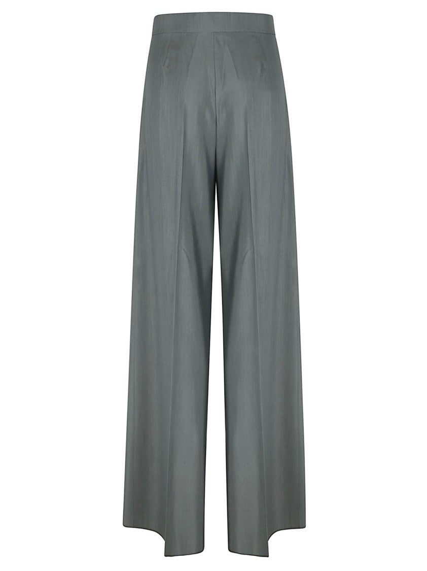 Max Mara Wide-Leg Tailored Trousers In Lightweight Wool-Silk Blend