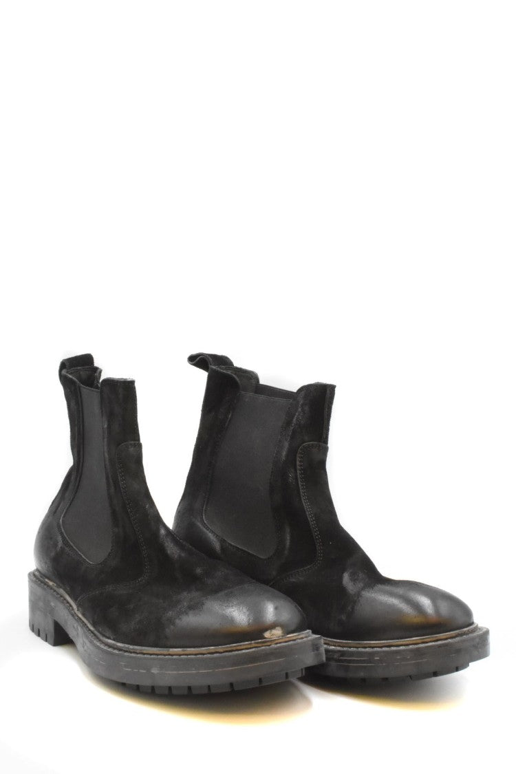 Moma Black Leather Boots