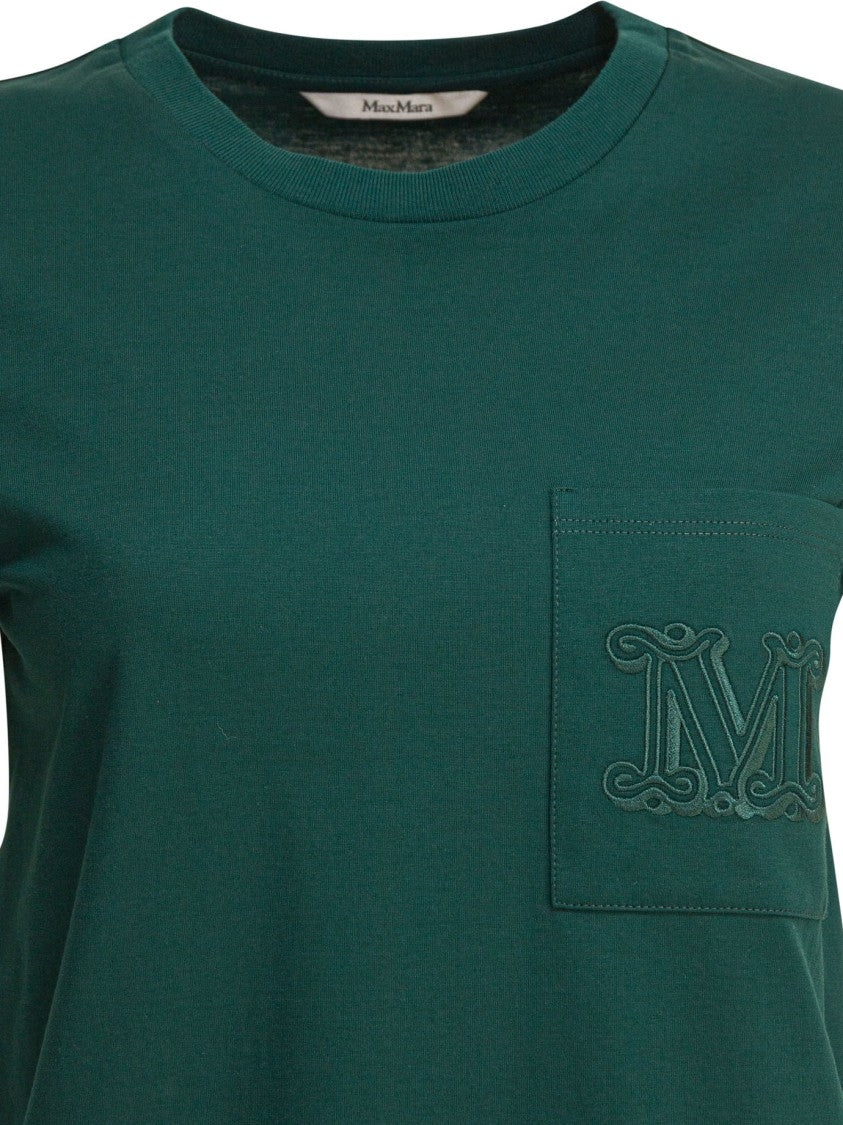 Max Mara Green Cotton Jersey T-Shirt