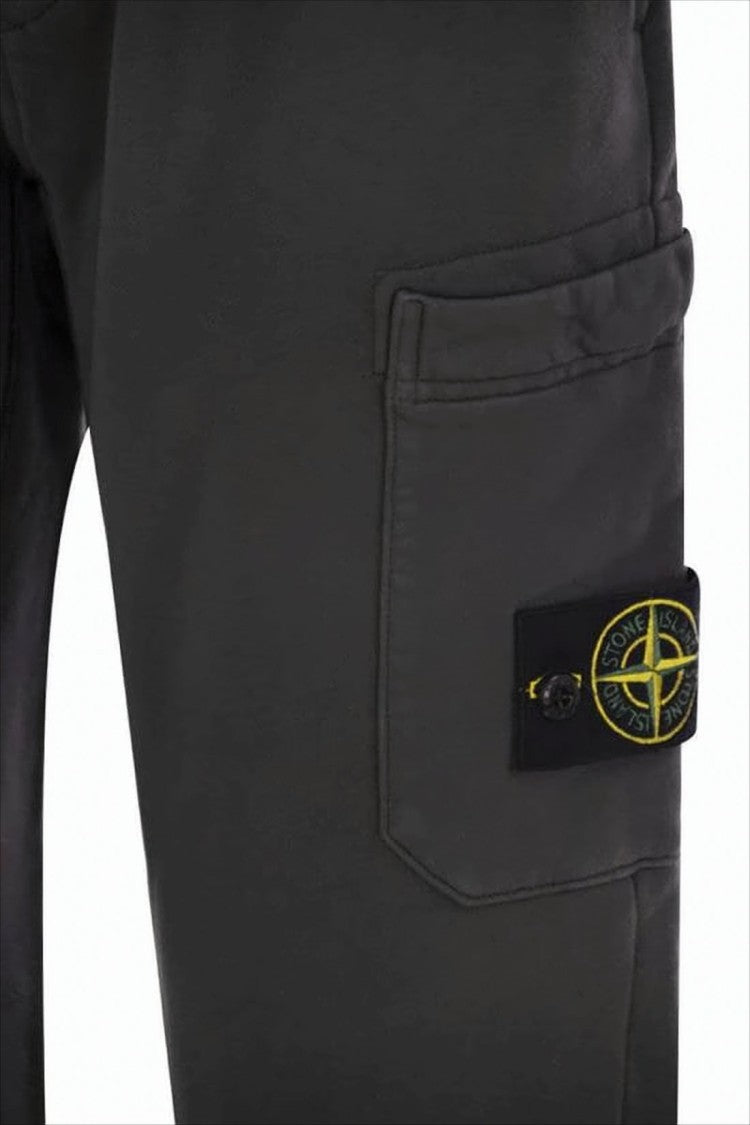 Stone Island Straight Pants With Drawstring Waist
