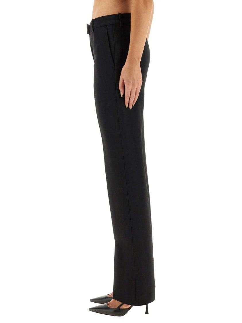Alexander Mcqueen Wool Gabardine Tailored Formal Pants