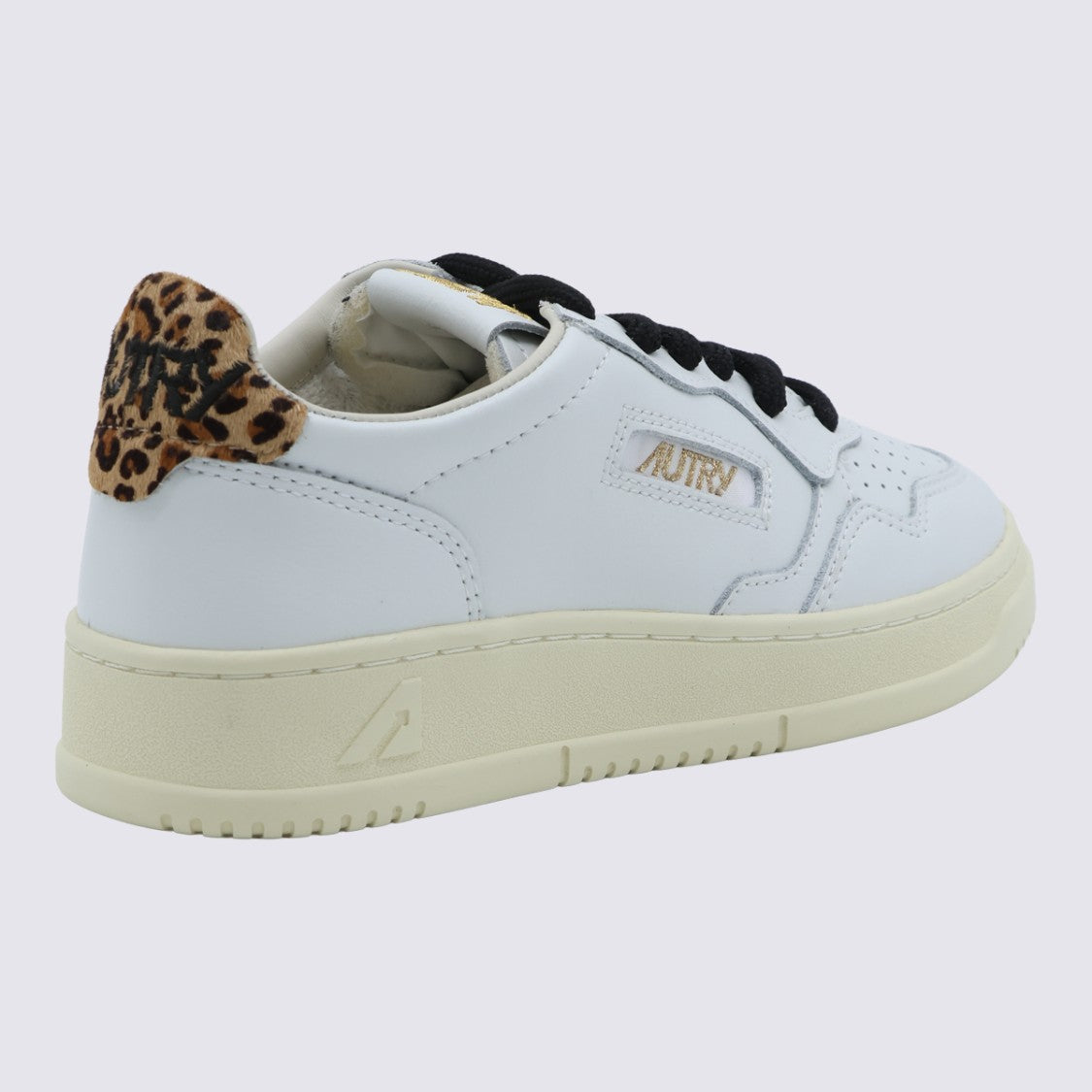 Autry Classic Low-Top Sneakers With Leopard Print Accents