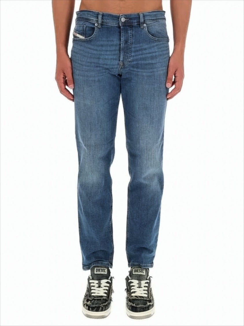 Diesel Straight-Leg Denim Pants With Subtle Fading