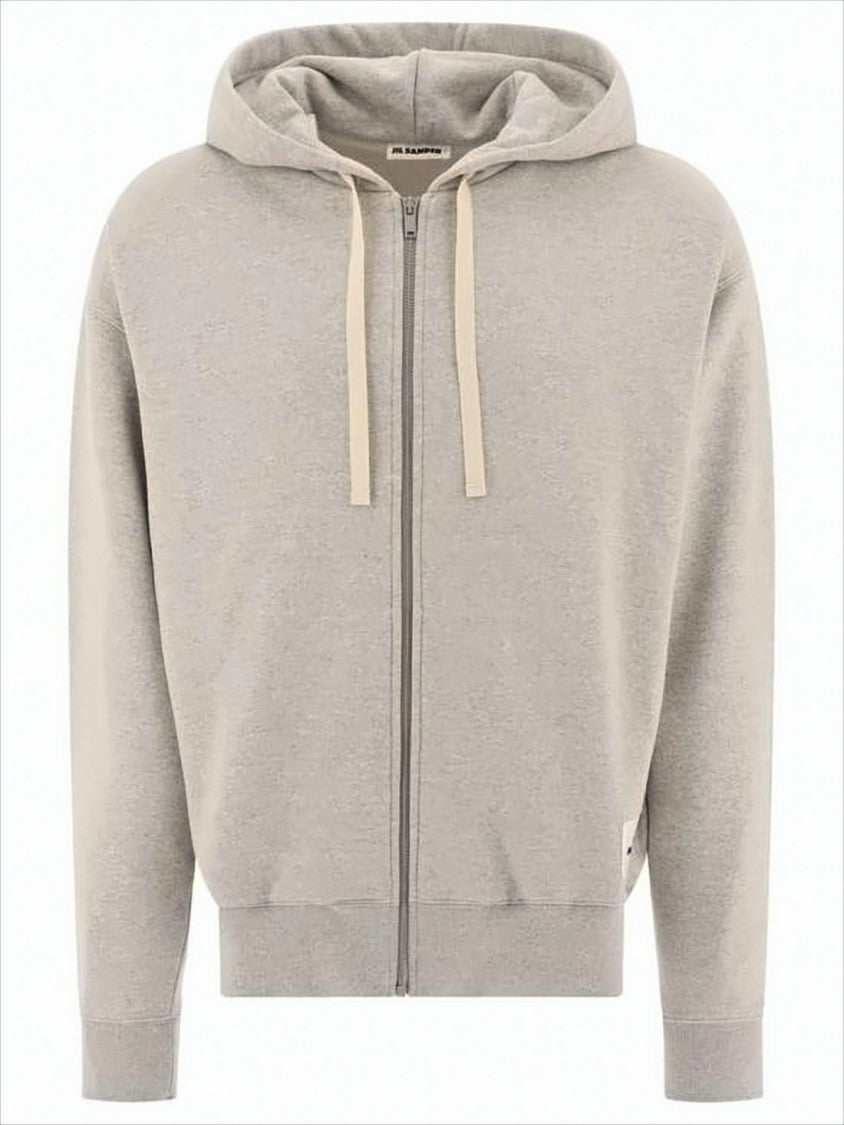 Jil Sander Textured Zip-Up Hoodie With Spacious Hood