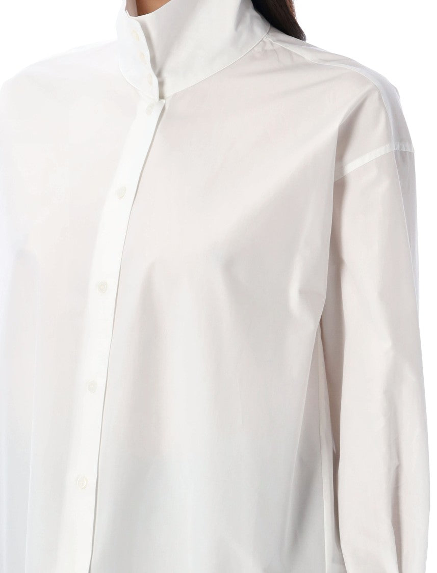 Fabiana Filippi Structured High Neck Shirt With Buttoned Cuffs