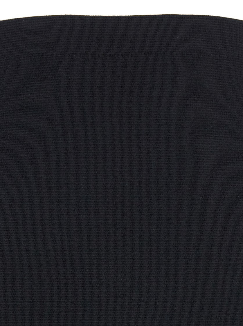 Semi Couture Form-Fitting Black Midi Skirt