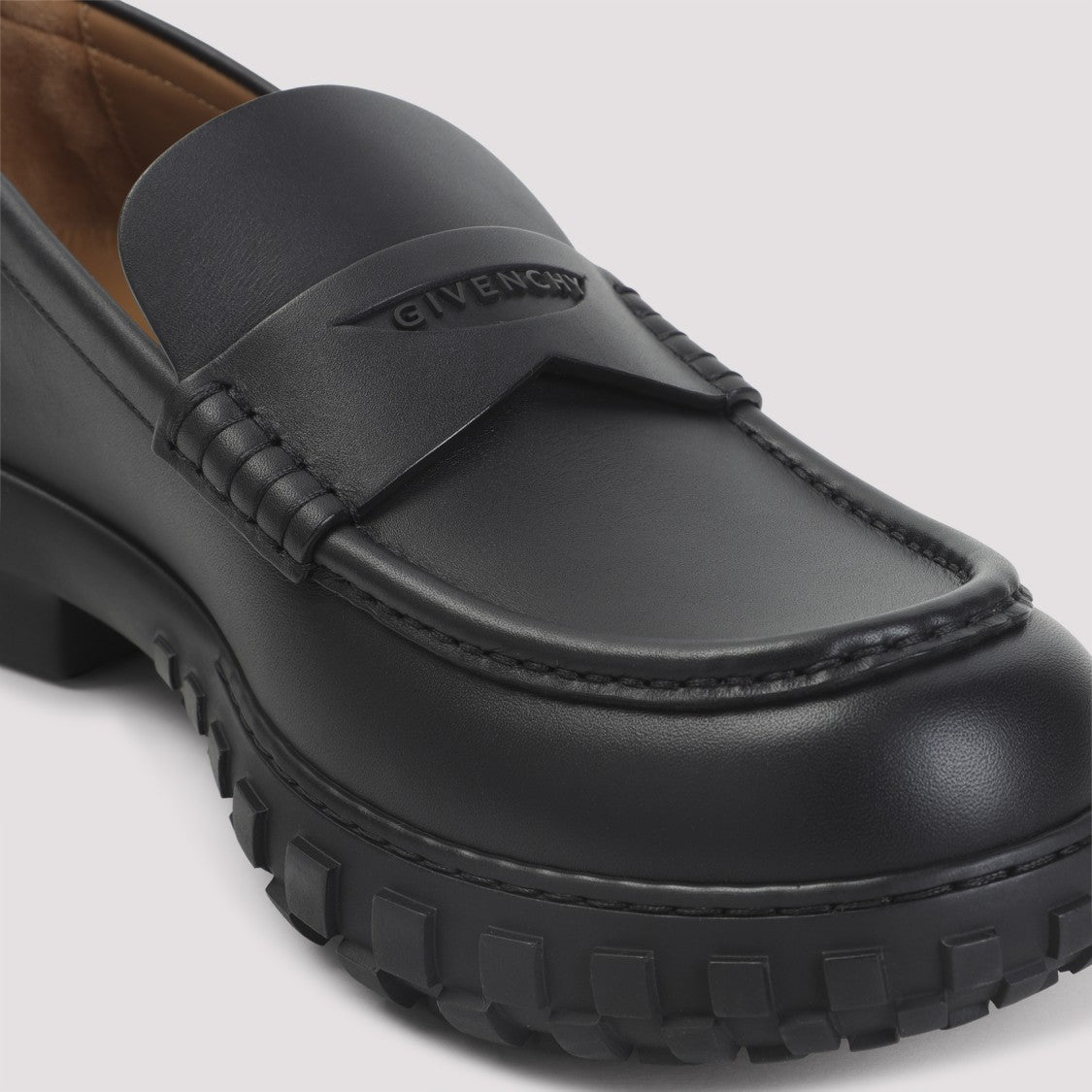 Givenchy Echo Black Calf Leather Loafers