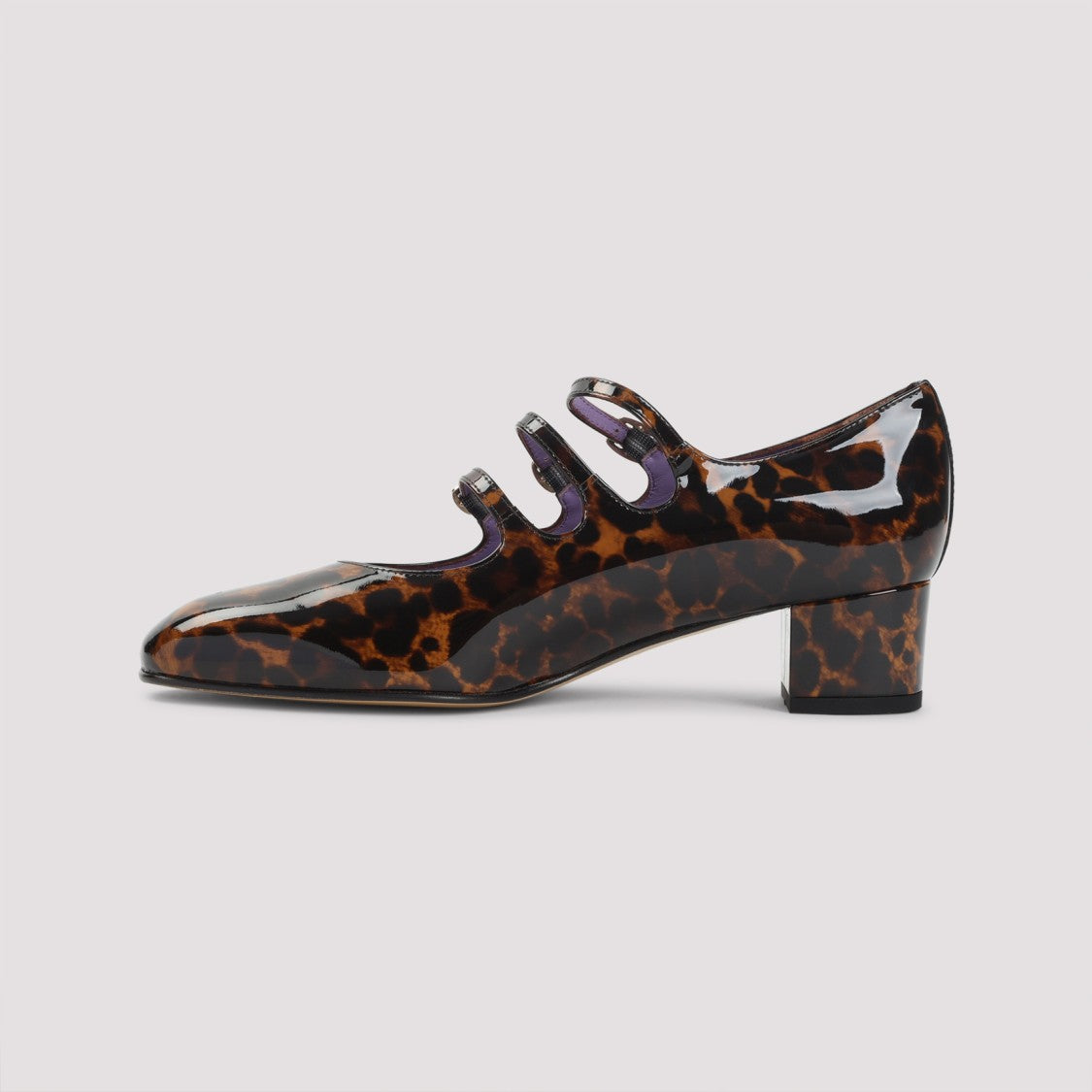 Carel Paris Leopard Patent Leather Mary Jane Pumps
