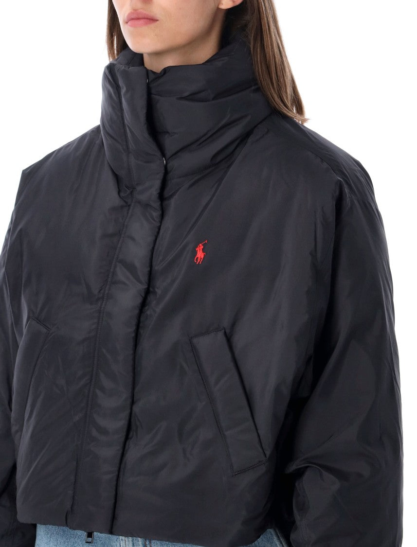 Polo Ralph Lauren Compact Short Puffer Jacket With Adjustable Hem And High Collar