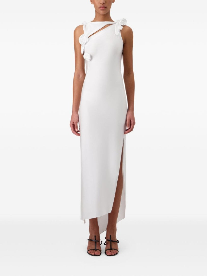 Coperni Asymmetric Midi Dress With Knot