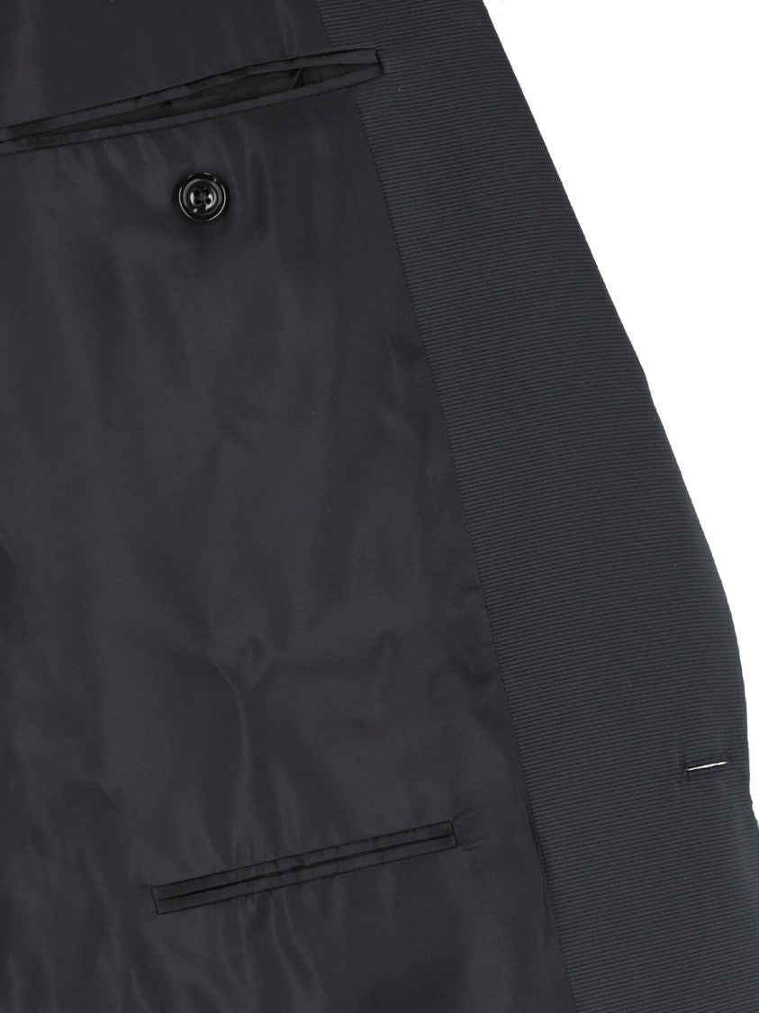 Maison Margiela Black Single-Breasted Virgin Wool Blazer