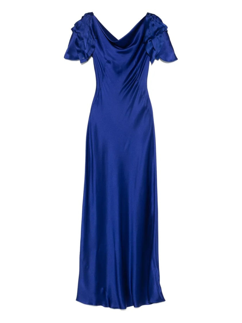 Alberta Ferretti Flowing Silhouette Dress With Refined Design