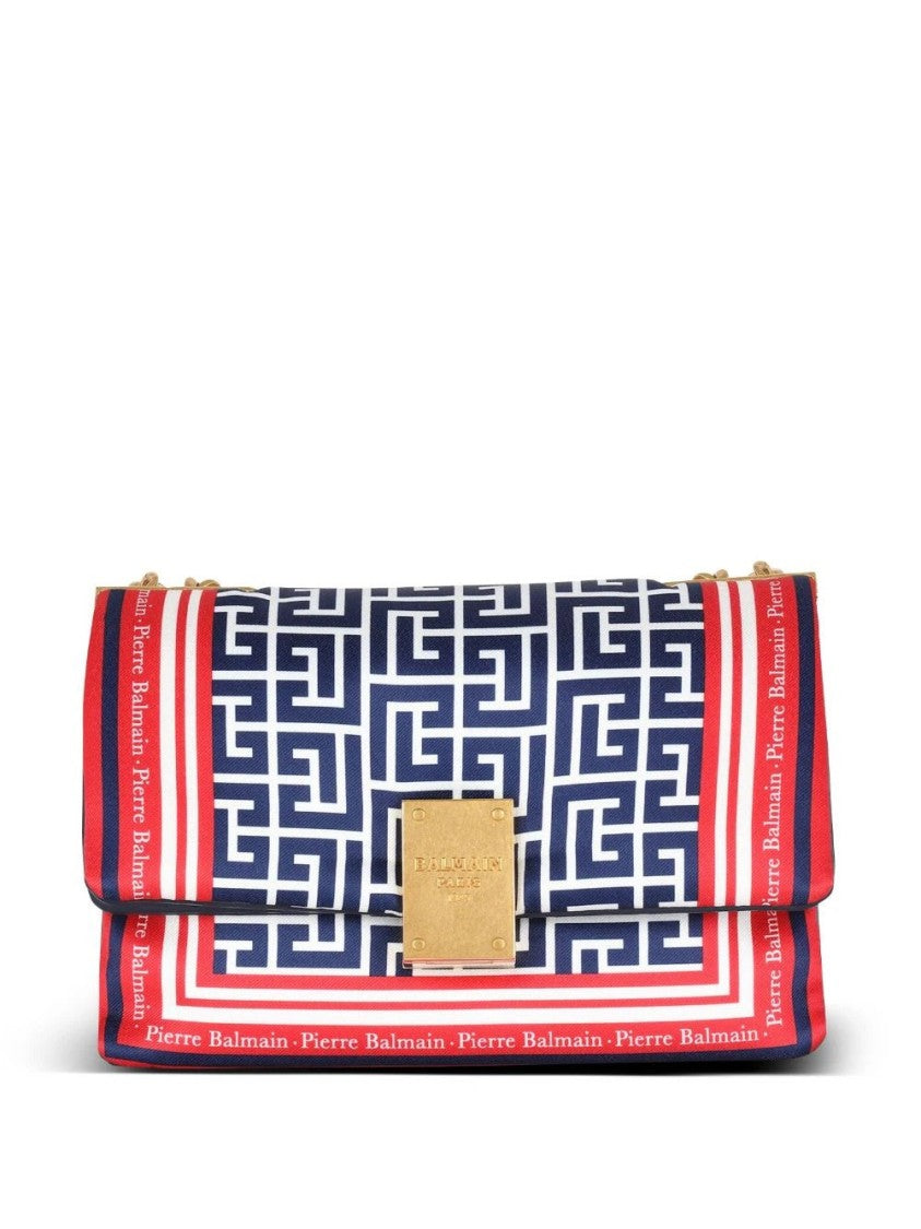 Balmain Small-Monogram 1945 Soft Bag