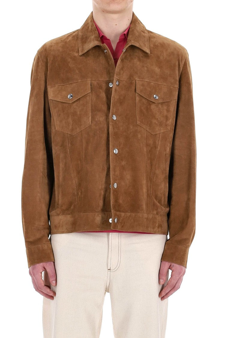 Eleventy Artisanal Trucker Suede Jacket