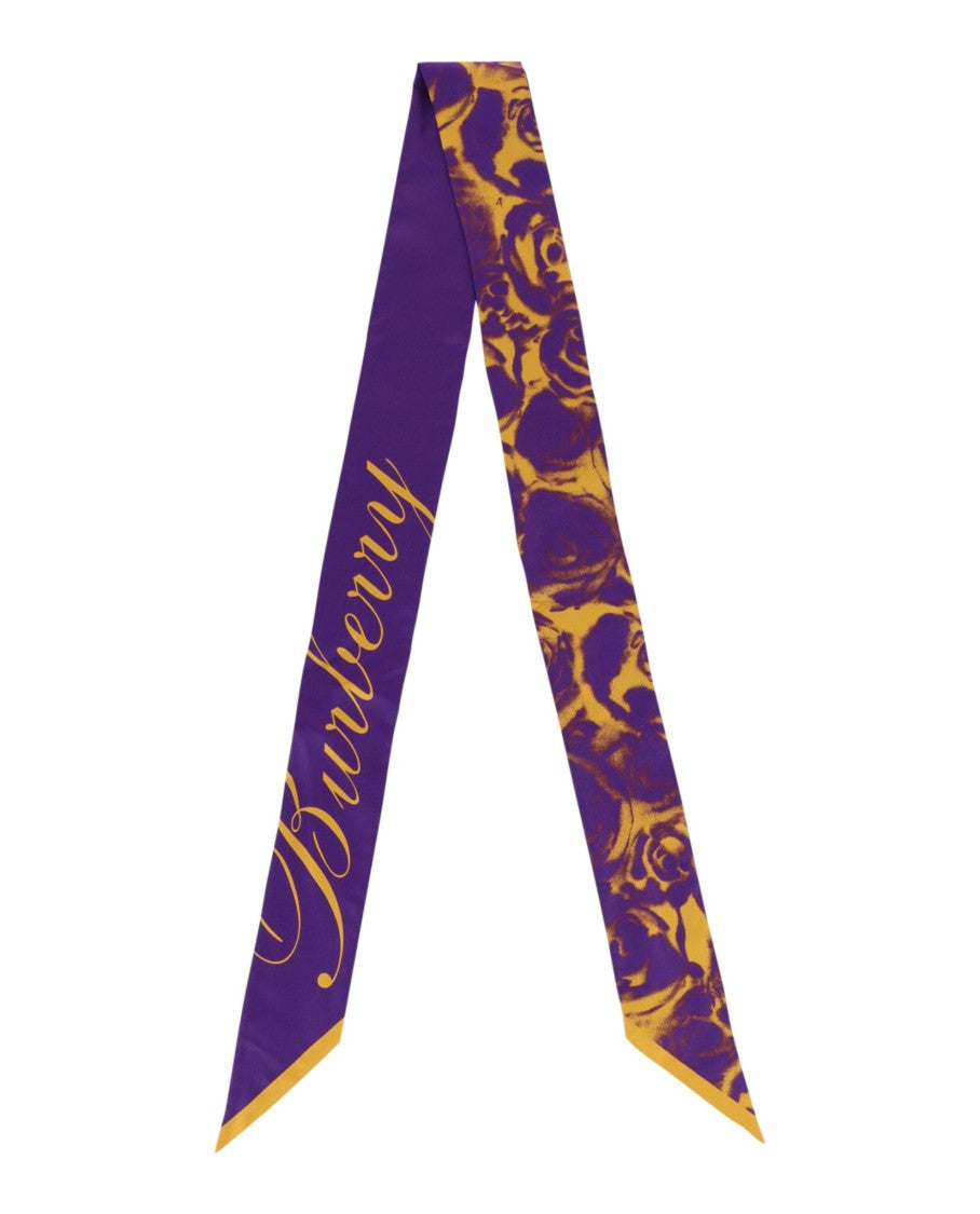 Burberry Rose-Printed Silk Scarf