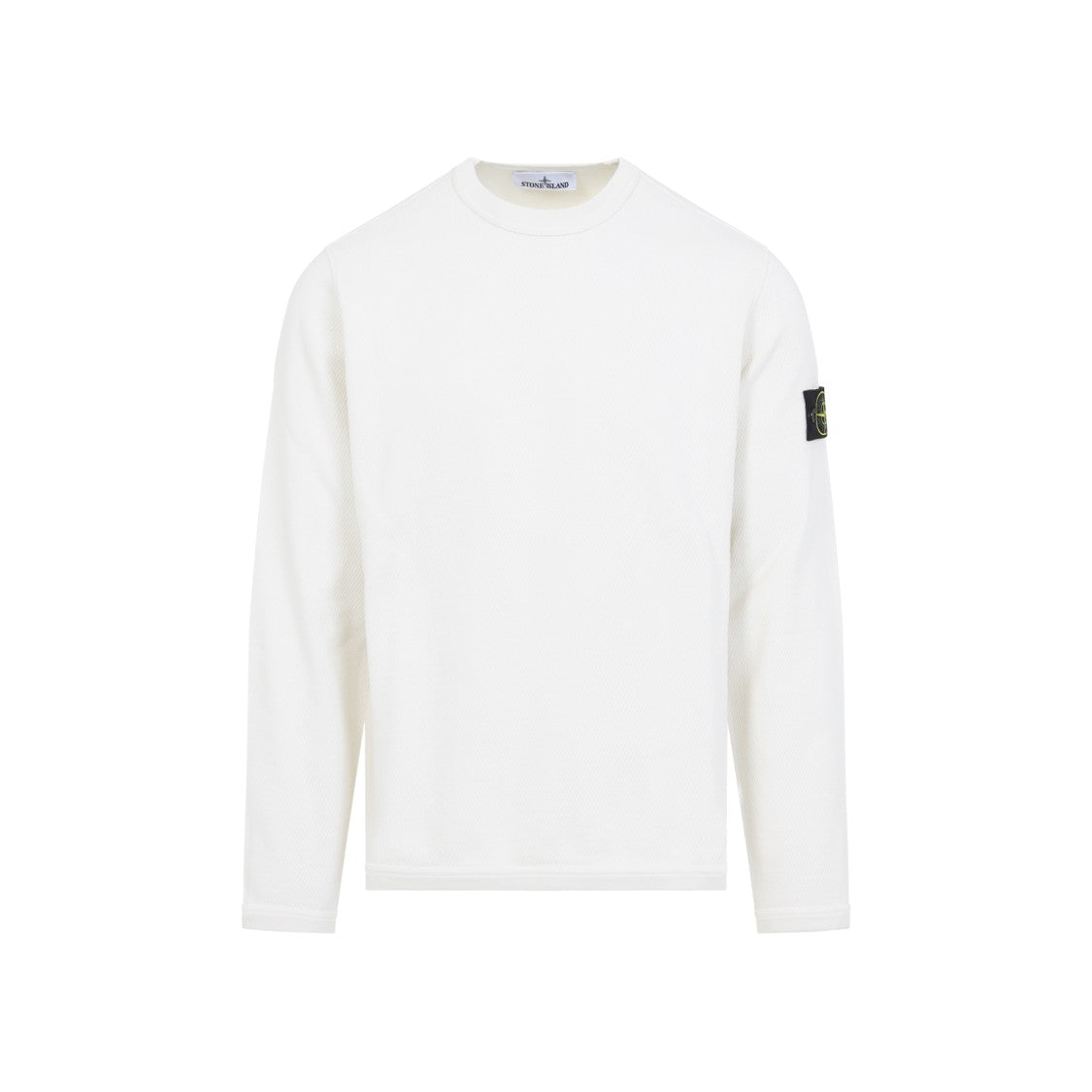Stone Island Minimalist Cotton Sweatshirt With Distinctive Patch