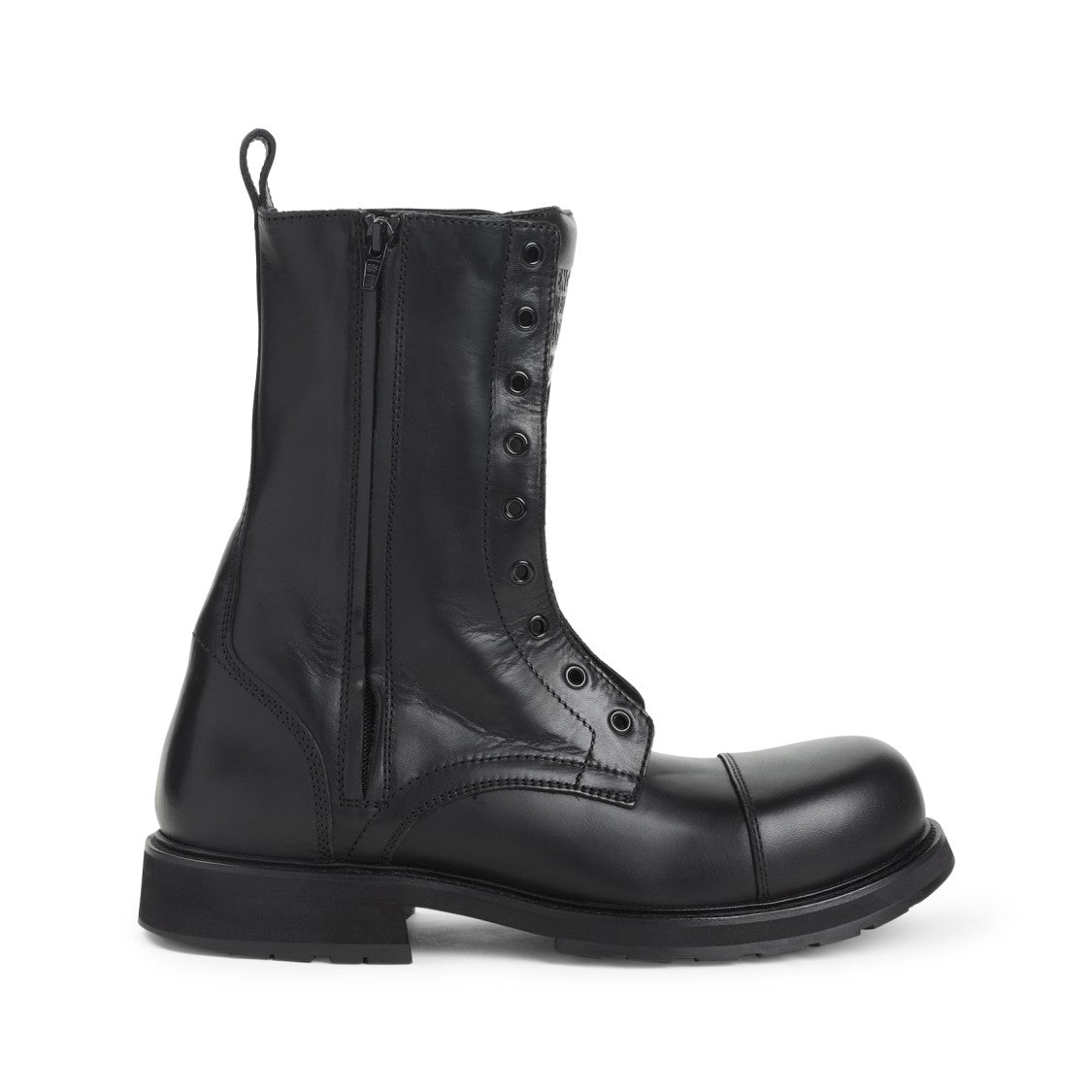 Balenciaga Polished Calf Leather Ankle Boots