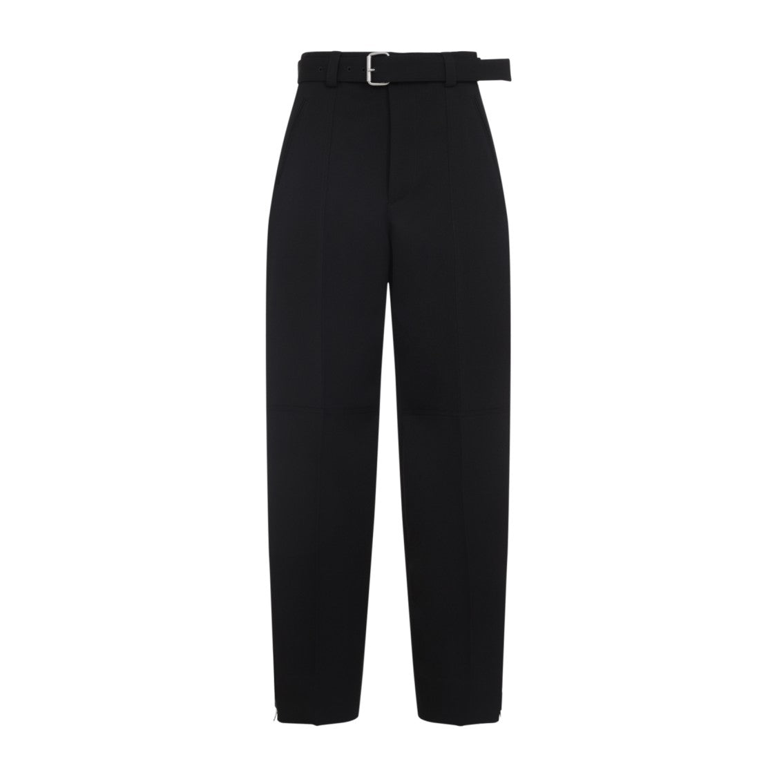 Bottega Veneta Black Wool Belted Trousers