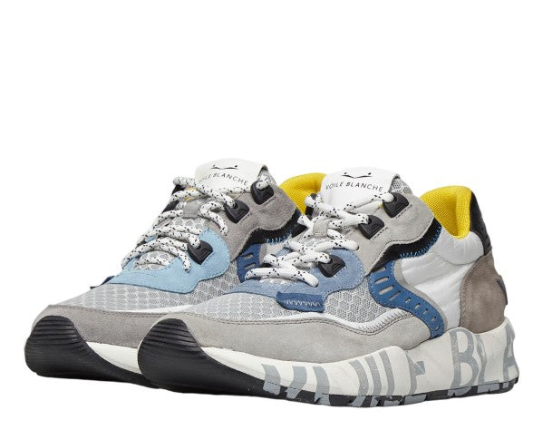Voile Blanche Sporty Blue Sneakers With Technical Fabric