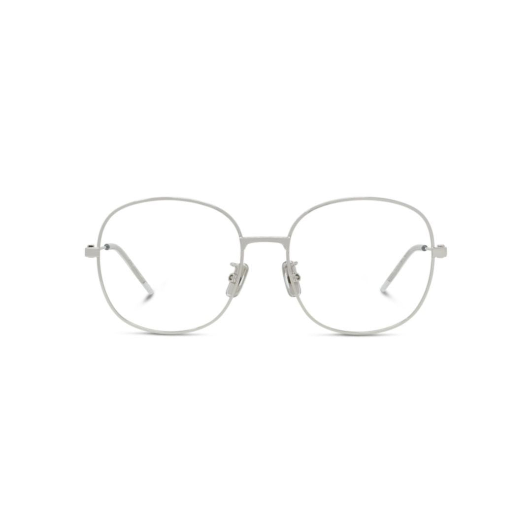 Givenchy Gv50086u Square-Shaped Silver-Toned Eyeglasses With Minimalist Design