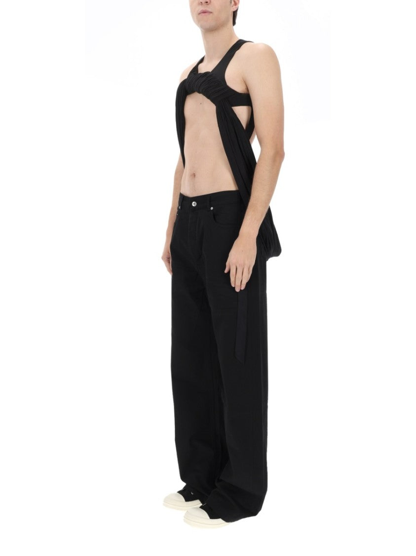 Drkshdw By Rick Owens Harness Draped Hanging Tank Top