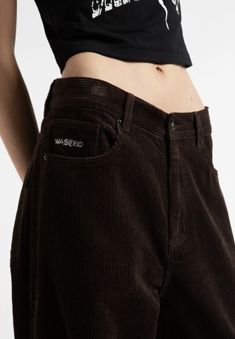 Wasted Paris Brown Acid Corduroy Casper Pant