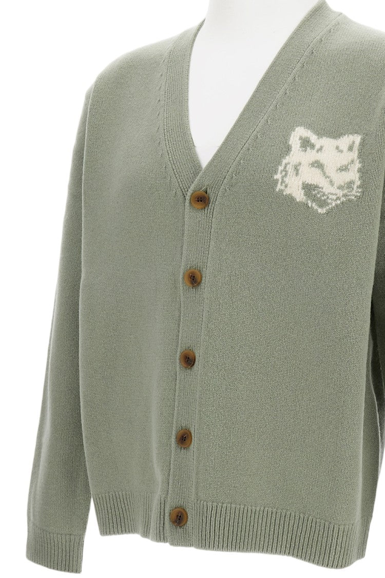 Maison Kitsuné Fox Head Cardigan
