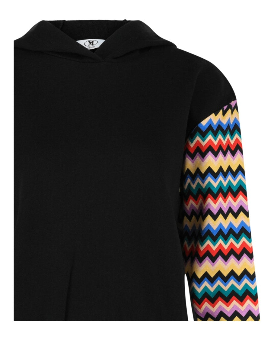 M Missoni Chevron Print Sleeve Hoodie